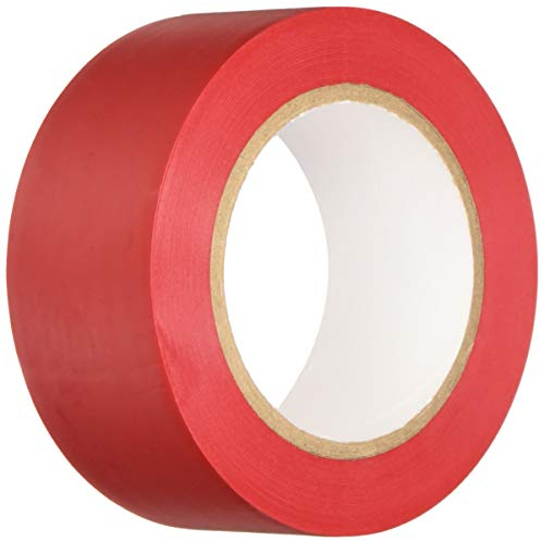 BONUS Eurotech 1BL23.45.0050/033A# PVC Bodenmarkierungsband, Klebstoff auf Kautschuk Basis, weich, Länge 33 m x Breite 50 mm x Dicke 0,17 mm, Rot