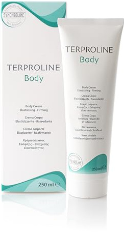 Synchroline - Terproline Body Cream Körpercreme zur Straffung und Tonisierung 250 ml mit Hyaluronsäure, Peptiden und Centella Asiatica gegen Hauterschlaffung, Made in Italy
