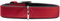 HUNTER SOFTIE Hundehalsband, Kunstleder, samtig, pflegeleicht, 60 (M-L), rot
