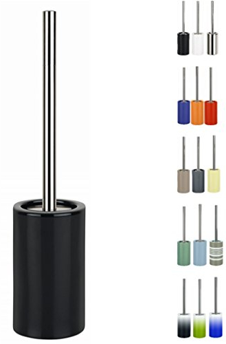 Spirella Tube Escobilla para El Inodoro, Gres, Negro, 10.5 X 10.5 X 42.0 Cm