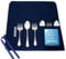 Town Talk Anti-tarnish 6 Piece Silver Serving Cutlery Storage Roll Dark Blue