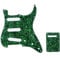 Musiclily SSS Strat Pickguard and Back Plate Set for Fender USA/Mexican Standard Stratocaster Modern Style Electric Guitar, 4Ply Green Pearl