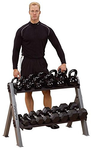 Body-Solid GDKR-100 Kettlebellständer | Kettlebell-Ablage | Kurzhantelablage | Kurzhantelständer