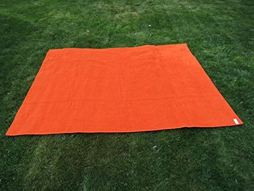 Toalla manta NARANJA 150x200cm , 100%algodón, 460gr/m2, fabricada en Portugal.