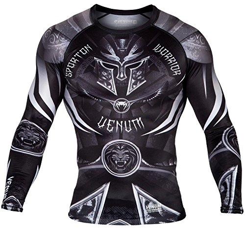 Venum, Gladiator 3.0 Rashguard, Herren, XL, Schwarz/Weiß
