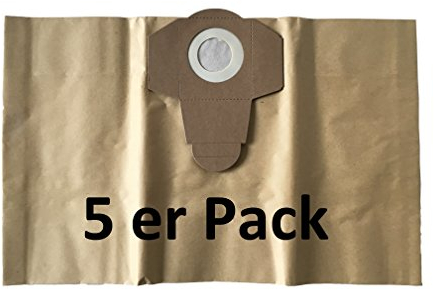 5 sacchetti per aspirapolvere, cattura sporco, sacchetti adatti per AquaVac, umido a secco, 20 litri