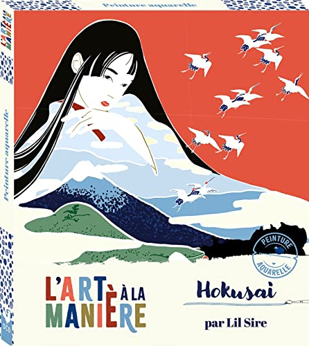 L'art à la manière d'Hokusai - Peinture aquarelle - boîte avec accessoires