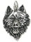 Drachensilber Wolf Anhänger Silber Schmuck Wolfskopf Schmuckanhänger Männer Frauen Fenris Silberanhänger