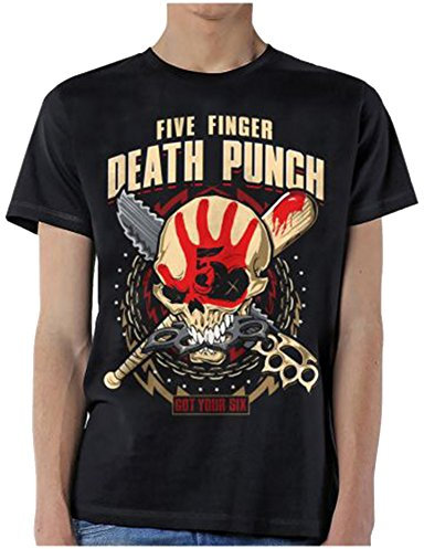 Five Finger Death Punch T Shirt got Your six Zombie Kill Band Logo offiziell
