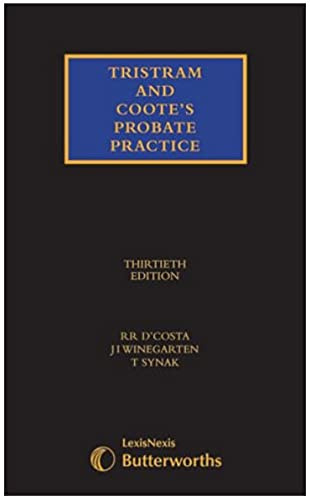 Tristram and Coote's Probate Practice
