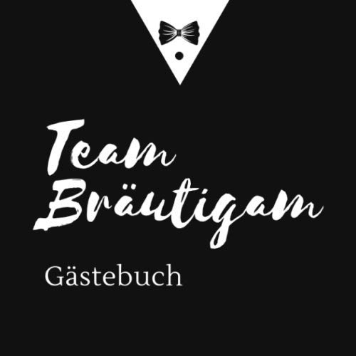 TEAM BRÄUTIGAM GÄSTEBUCH: Gästebuch QUADRAT verziert für den Junggesellenabschied | JGA | Junggesellinnenabschied | Hochzeits-geschenk | Verlobung | Trauzeugin Geschenkidee