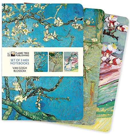 Vincent Van Gogh- Blossom Set of 3 Midi Notebooks: Blooms Midi Notebook Collection