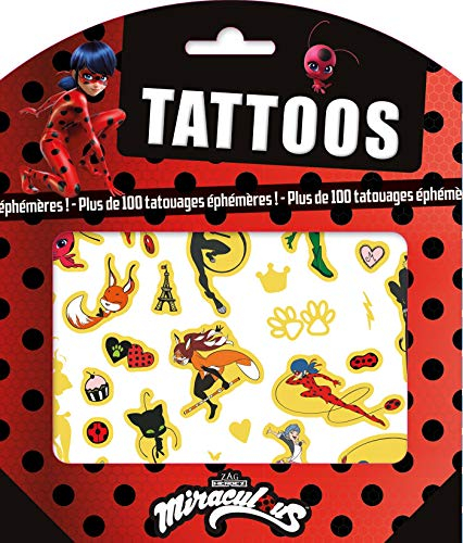 Miraculous - Tattoos: Plus de 100 tatouages éphémères !