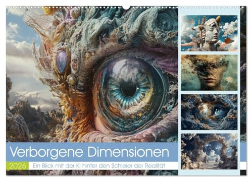 Verborgene Dimensionen (Wandkalender 2026 DIN A2 quer), CALVENDO Monatskalender: Eine verborgene Dimension ist ein Reich, in dem die Grenzen der ... verschmelzen. (CALVENDO Wissenschaft)