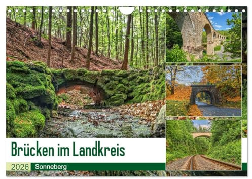 Brücken des Landkreises Sonneberg (Wandkalender 2026 DIN A4 quer), CALVENDO Monatskalender: 13 brillante Bilder zeigen eine faszinierende Brücken des Landkreises Sonneberg (CALVENDO Orte)