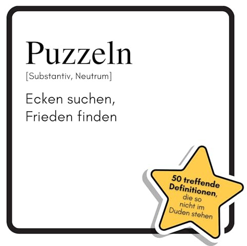 Puzzeln: Ecken suchen, Frieden finden. Das lustige Geschenkbuch für Mann, Frau, Kollege, Freund zu Geburtstag, Weihnachten