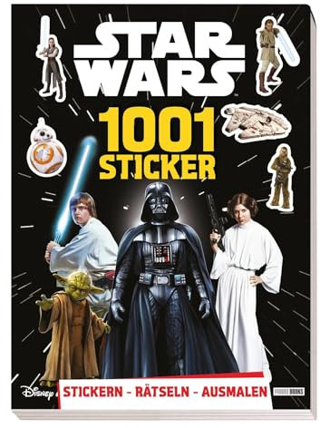 Star Wars: 1001 Sticker - Stickern - Rätseln - Ausmalen: Activityblock mit 1001 Stickern