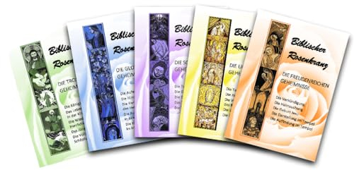 Biblischer Rosenkranz 5er Set - Biblischer Rosenkranz - Halskette - Katholiken (unisex) - Erwachsene, Katholiken, religiöse Accessoires - Rosary - Metall - Kugelform - Perle