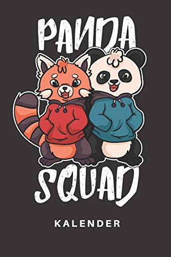 Kalender: Kalender | Notizkalender | Schreibkalender | Jahreskalender | Tageskalender | DIN A5 | Roter Panda | Pandabär | Pandas | Zoo | Tier | ... | Panda Squad | Sonnenbrille | Cool | Humor