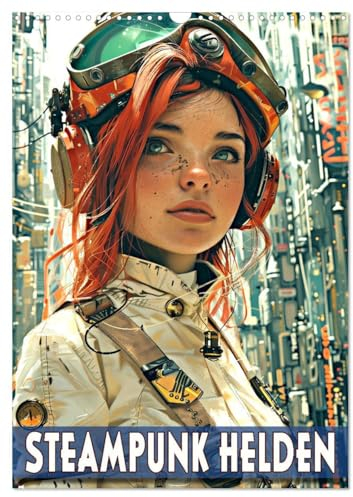 Steampunk Helden (Wandkalender 2025 DIN A3 hoch), CALVENDO Monatskalender: Eine Sammlung von Poster mit Helden im Steampunk-Stil (CALVENDO Kunst)