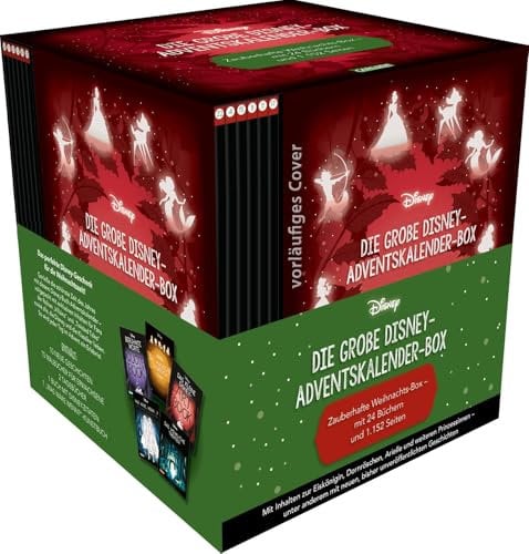 Die große Disney-Adventskalender-Box 2025 – Zauberhafte Weihnachts-Box mit 24 Büchern und 1.152 Seiten: Bestseller Adventskalender Disney für Young Adults mit 24 Büchern