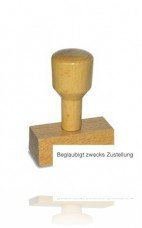 AMOS LST812 Vorgangsstempel - Beglaubigt zwecks Zustellung