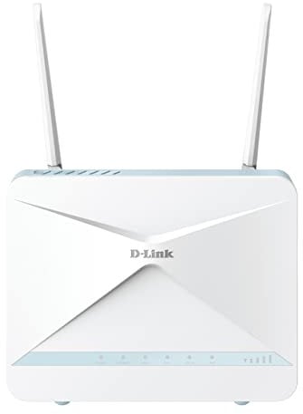 Router 4G D-Link G416/EE, 4G+ LTE Cat 6 300Mbps, Wi-Fi 6 1500 Mbps, WiFi Mesh Inteligente, Optimizador tráfico, Puertos Gigabit, Control Desde App, WPA3, Control Voz Alexa/Google