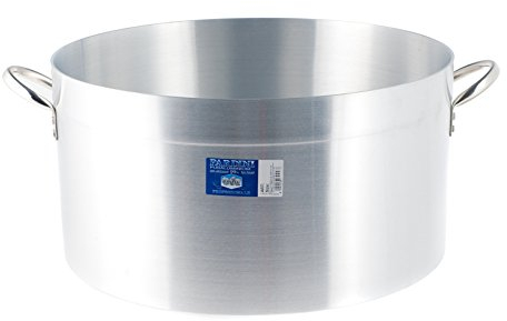Pardini Albergo Casseruola Media con 2 Manici, Alluminio, Grigio, 50 cm