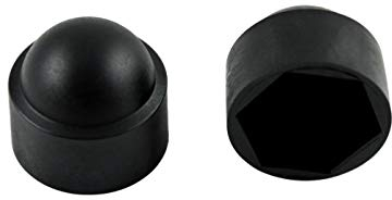 SN-TEC Sechskant Abdeckkappe SKS M12 für SW 19, Kunststoff schwarz (25 Stück)