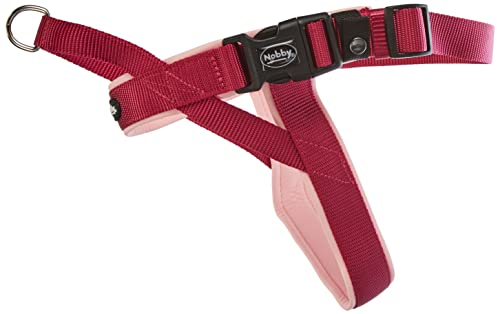 Nobby Norwegergeschirr Classic Preno, himbeere / pink L: 50-64 cm + 42 cm, B: 25/35 mm, 1 Stück