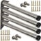 Stahlia 4 x Edelstahl Fi Tischfuß Ø60 mm Tischbeine Möbelfuß |Höhe 820 mm|höhenverstellbar + 30 mm|inkl. Befestigungsmaterial |Tischfuss Verstellfuß Möbel Fuß Füße |