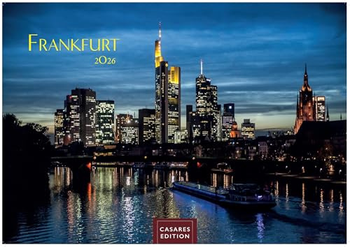Frankfurt Kalender 2026 – Wandkalender | Fotokalender Deutschland 24x35cm – faszinierende Stadtansichten der Mainmetropole mit 12 großformatigen Bildern