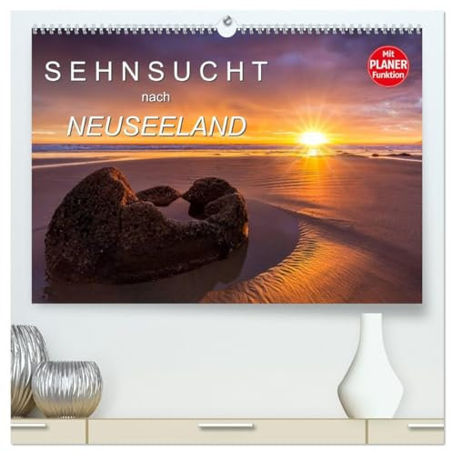 Sehnsucht nach Neuseeland (hochwertiger Premium Wandkalender 2026 DIN A2 quer), Kunstdruck in Hochglanz: Dieser Planungskalender nimmt Sie mit auf die ... Landschaftsbildern. (CALVENDO Orte)