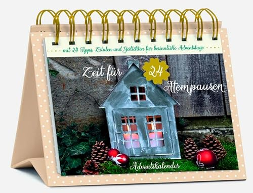 Tisch-Adventskalender Zeit für 24 Atempausen: Postkartenkalender zum Aufstellen