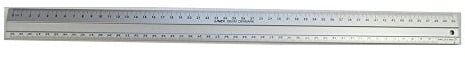 Linex Hobby Schneidelineal rutschfest leichtes Aluminium 1 abgeschrägte Seite 1 gerade Seite 50 cm