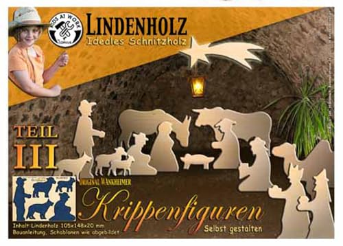 Corvus A600513 - Schnitzholz Krippe Teil 3 - Hirten