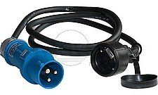 Adapterkabel CEE 17 Stecker auf Schukokupplung 1,5m