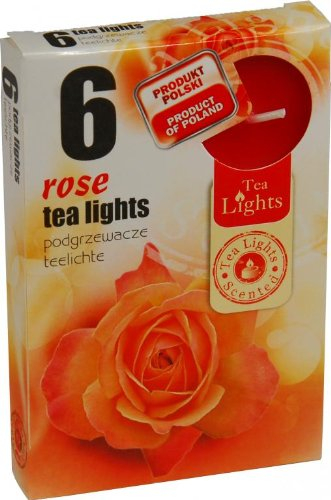 Teelicht 6 Teelichter Duftkerzen Rose
