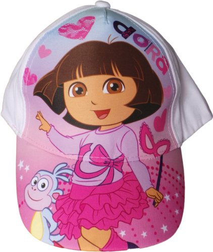 Dora the Explorer Cap - Tanz mit Dora und Boots - Weiß/Mehrfarbig