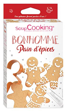 ScrapCooking 3979 Schneemann, Lebkuchenfamilie Kit Edelstahl Mehrfarbig 18 x 10 x 3 cm