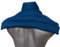 Cuscino termico cervicale XL per collo, spalle e schiena - Cuscino termico con noccioli di ciliegia - Blu genziana - Cotone bio/organico