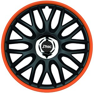 ZentimeX Z778324 Radkappen Radzierblenden universal 14 Zoll ORANGE R