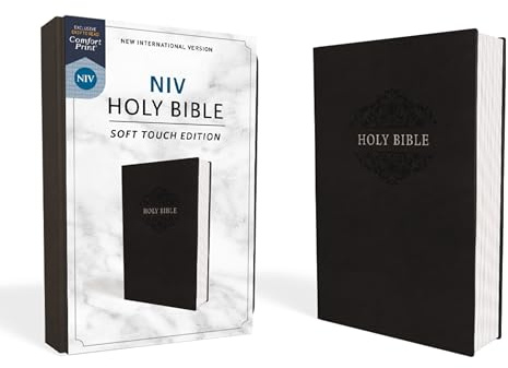 NIV, Holy Bible, Soft Touch Edition, Leathersoft, Black, Comfort Print