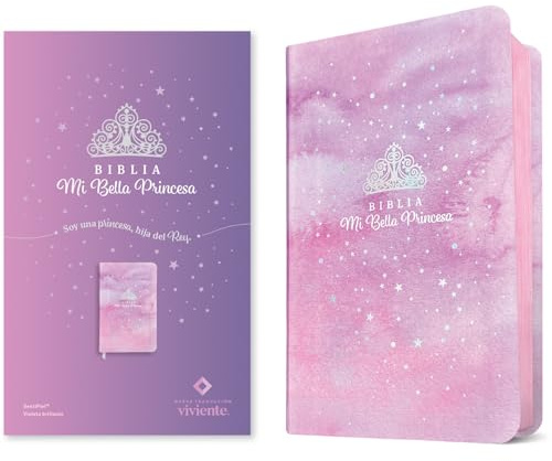 Holy Bible: Nueva Traducción Viviente, Mi Bella Princesa, Violeta Brillante, Sentipiel, With Ribbon Marker