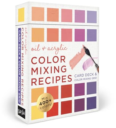 Oil & Acrylic Color Mixing Recipes: Card Deck & Color Mixing Grid: Mix 400+ colors!