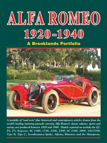 Alfa Romeo 1920-1940 A Brooklands Portfolio: Road Test Book