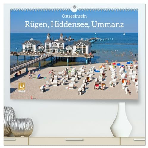 Ostseeinseln Rügen, Hiddensee, Ummanz (hochwertiger Premium Wandkalender 2026 DIN A2 quer), Kunstdruck in Hochglanz: Rügen, Hiddensee und Ummanz, drei Inseln in enger Nachbarschaft. (CALVENDO Orte)