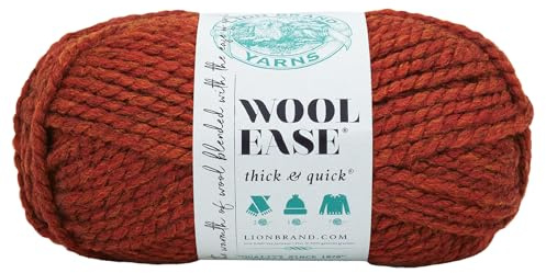 Lion Brand Yarn Company 1-Piece Wool-Ease Thick and Quick, Spice, one Size, 640-135