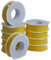 8x Dampfsperrklebeband gelb 50mm x 25m - Hochleistungsklebeband für Dampfsperrfolie Dampfbremsfolie Dampfbremse Dampfsperre, universell einsetzbar