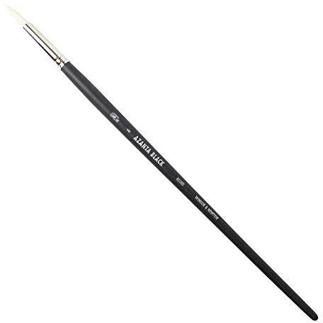 Winsor & Newton Azanta Pinceau Noir Rond Manche Long N°6